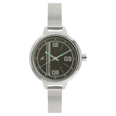 Fastrack, Women's  Watch Analog, Black Dial Silver Mesh Band, 6174SM02